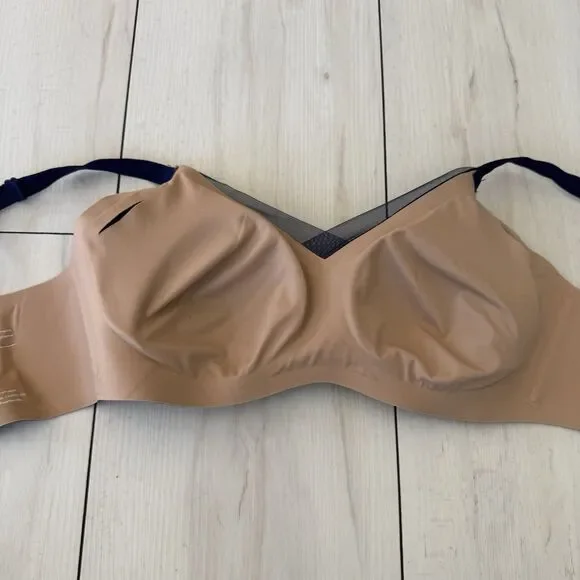 Honeylove Women Bra 36B/C Blue Crossover T Shirt Wireless Strap Adjustable - Picture 6 of 13